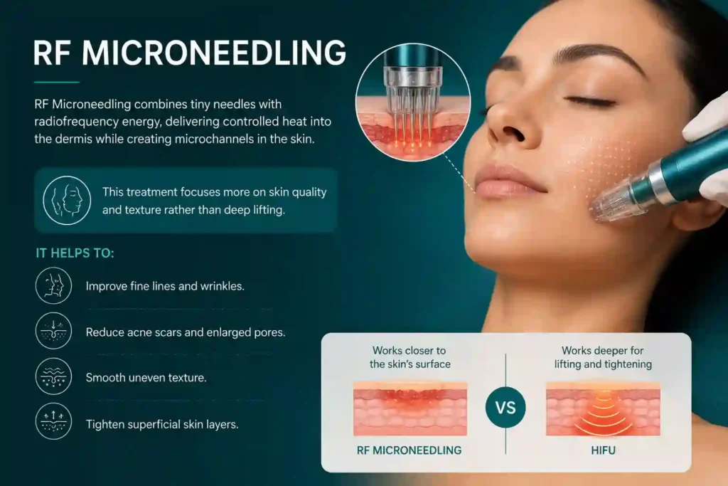 What Does RF Microneedling Do That HIFU Alone Cannot Islington